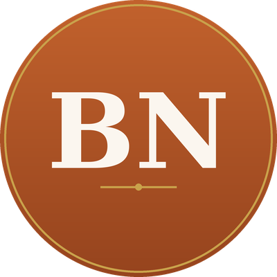 BN monogram badge